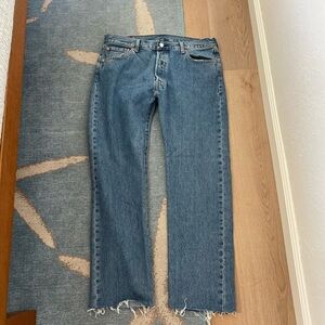 Levi's Straight Leg Blue Denim Jeans